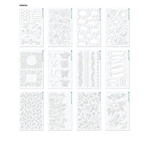Diamond Press Flutter Kit de plantillas Juego de 12 plantillas Nuevo 814568 - Imagen 1 de 10