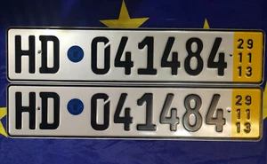 Germany German Temporary License Plates (BHeidelberg / Rhein-Neckar-Kreis – Bad) - Picture 1 of 1