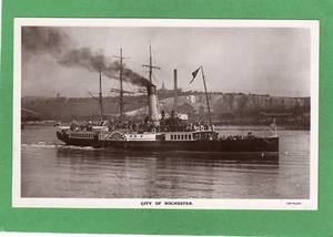 City of Rochester Raddampfer RP PC unbenutzt H W Herbert Chatham Ref M21 - Bild 1 von 1