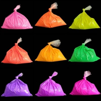 Fluorescent Neon Pigment Powder Nail Glitter 500g/Bag for DIY Craft nail Decor - Image 1 of 4