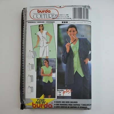 Burda Couture 3270 Jacket Button Up Blouse and Skirt Sewing Pattern Sizes 18-28 - Image 1 of 4