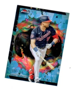 Lane Thomas 2024 Topps Finest #243 Rare Sky Blue Refractor 90/150 Nationals - Picture 1 of 1