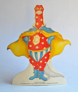 Merrimack Darwin The Dinosaur Die Cut Treat Bag Favor Ornament Lillemoe VTG 80s - Picture 1 of 8