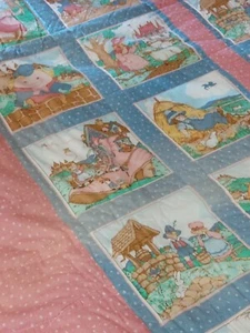 Handgefertigte Decke Kinderreime 84" x 100" L voll - Bild 1 von 8