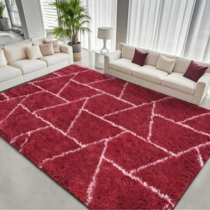 Alfombras grandes de 6x9 pies para sala de estar dormitorio, lavables antideslizantes mullidas re... - Imagen 1 de 9