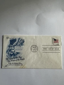 1978 Fort McHenry Flag First Day Issue Envelope Stamp - 15 Cent Defenitive - Picture 1 of 3