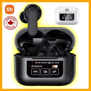 Bluetooth 5.3 Wireless Earbuds LCD Touch Noise Cancellation Sports Headphone - Picture 1 of 8