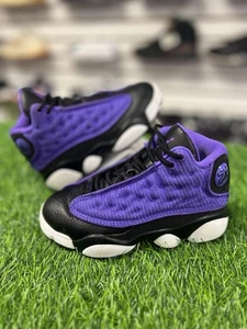 Nike Air Jordan 13 Retro (Ps) Purple Venom-Black-White Sz 11C - Picture 1 of 7