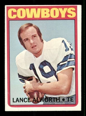 1972 Topps #248 Lance Alworth Cowboys HOF VG-EX (4) a - Image 1 of 2