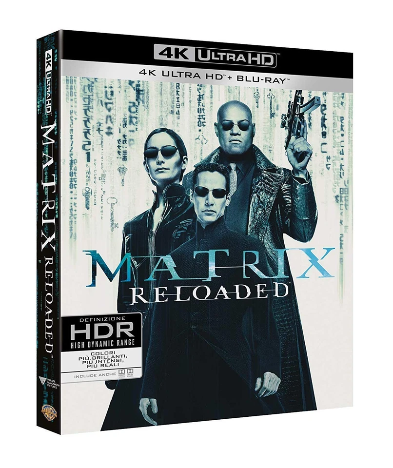 Matrix Reloaded 4k UHD Blu-ray With Slipcover