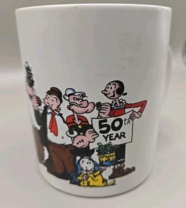 Taza POPEYE Personajes de dibujos animados 1980 King Features Syndicate 50th - Imagen 1 de 8