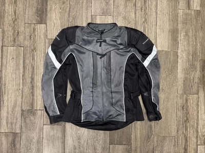 Tourmaster Sonora Jacket Mens Medium Black Gray 3/4 Air Mesh Motorcycle Riding - Image 1 of 4