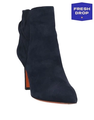 PVP €850 SANTONI Botines Cuero US9.5 UK6.5 EU39.5 Azul Hecho en Italia Foto 1 de 4