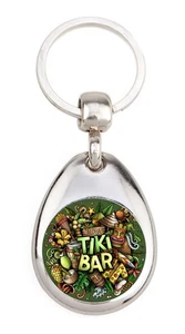Tiki Bar Aloha - Porte clé en métal - Foto 1 di 4