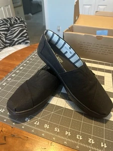 Tom’s Travel Lite Slipper Canvas Cupsole Turnschuhe schwarz Heritage Größe Damen 9,5 - Bild 1 von 13