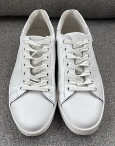 Sartoria Italiana Sneakers White Leather Shoes Men’s 42 EU 9 US Made in Italy - Picture 1 of 13