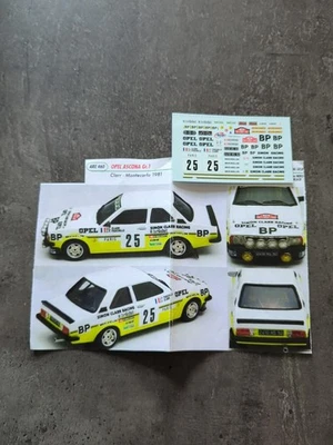 Decalque decal Opel Ascona rallye Monte-Carlo 1981 - Immagine 1 di 3
