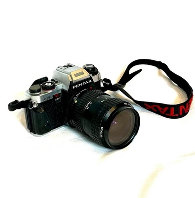 Pentax Program Plus 35mm Film SLR Camera With Extra Zoom Lens & Case - Image 1 of 4