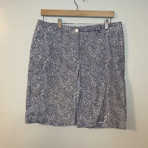 Talbots Damen Pastell Paisley Print Bermuda Shorts, Größe 12 Preppy Resortwear - Bild 1 von 9