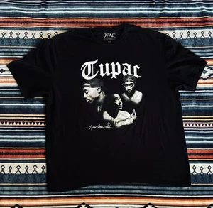 Tupac Shakur Men's 2Pac All Eyes On Me Graphic Hip Hop Rap Tee T-Shirt XXL Black - Picture 1 of 1