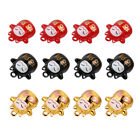 12 Japanese Lucky Cat Charms - DIY Keychains - Red, Black,