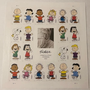 SC# 5726 Mint Sheet of 2022 Charles Schultz Forever Stamps - Picture 1 of 2