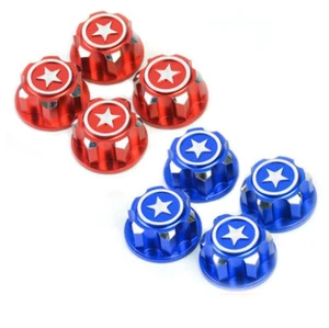 Aluminium Metal 17mm Hex Wheel Mount Nut 4P Fit for Traxxas X-MAXX Summit RC Car - Picture 1 of 9