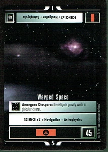 STAR TREK CCG ALTERNATIVES UNIVERSUM SELTENE KARTE VERZOGENER SPACE - Bild 1 von 1