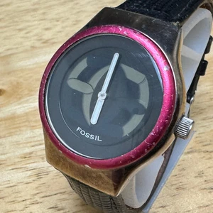 VTG Fossil Sport Line Quartz Watch JR-7855 Men 50m LCD Second Analog New Battery - Picture 1 of 6