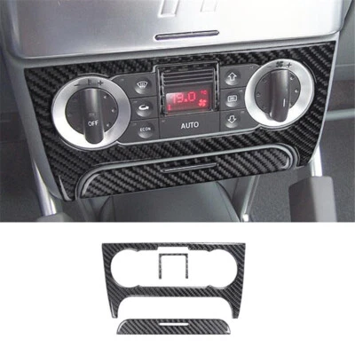 Center Control A/C Switch Panel Cover Trim Carbon Fiber or Audi TT 8N 2001-2006 - Image 1 of 4