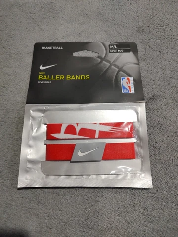 Nike Reversible Baller Bands NBA Houston Rockets Basketball Wristbands Size M/L Cover