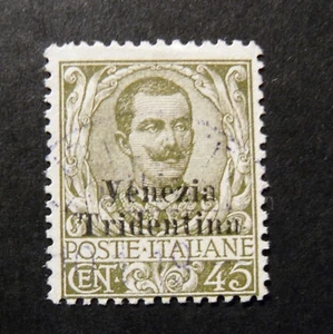 ITALIA,ITALY 1918 Trentino- Alto Adige" Fr.SVR Venezia Tridentina " 45c US Sig. - Picture 1 of 2