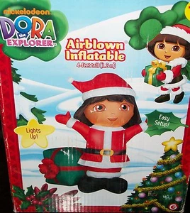 Dora La Exploradora Inflable Soplado por Aire Vacaciones Navidad Regalo Santa Decoración Luces - Imagen 1 de 1