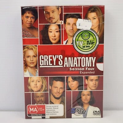 Grey's Anatomy Season 4 | DVD Set Ellen Pompeo Patrick Dempsey Medical Drama R4 - Image 1 of 2