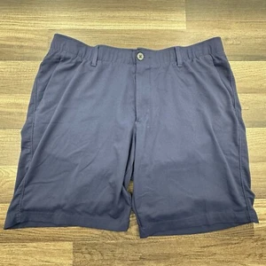 Under Armour Mens Golf Shorts 40 x 9.5 Navy Blue Stretch Performance Active - Picture 1 of 7