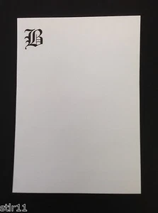 Monogrammed Note Paper - Loose Sheets - 5 1/2"  x 8 1/2 "  100 Sheets  - Picture 1 of 2
