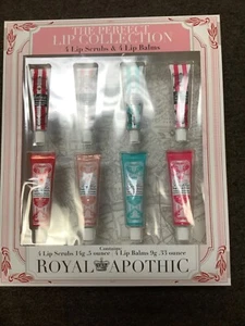 ROYAL APOTHIC the perfect lip collection 4 lip scrubs .5oz 4 lip balms .33oz - Picture 1 of 1