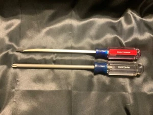 Craftsman 8 inch screwdriver set (2pc) USA 41298, 41587 slotted and phillips - Picture 1 of 5