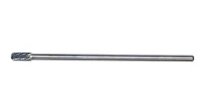 Carbide Burr, Ferrous cutting, Double Cut, 5/16” cylindrical shape, 1/4" shank - Picture 1 of 1