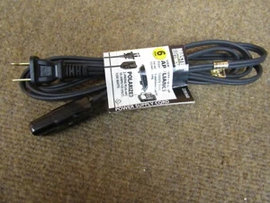 NOS Appliance Polarized Power Cord 1/2" Spacing 125V at 10 A 1250 Watts 6 Foot - Picture 1 of 3