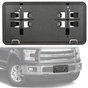 For 15 16 17 Ford F-150 2.7-3.5L Front Bumper License Plate Bracket Mount Holder - Picture 1 of 9