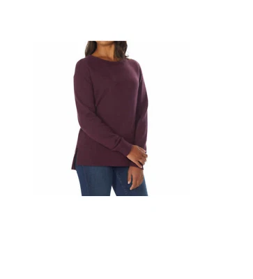 NEW!! Kirkland Women's Soft Cozy Side Slits Crew Necks Pullovers Variety 1 - Image 1 of 2