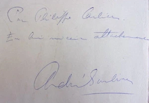 Envoi autographe. André Soubiran DEUX ÉMISSIONS RADIOPHONIQUES   - Picture 1 of 6