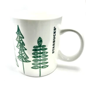 Starbucks Evergreen Pine Tree Becher 2015 Weihnachten Urlaub grüne Bäume 12oz - Bild 1 von 5