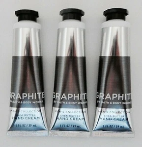 3 CREMA DE MANOS MANTECA DE KARITÉ GRAFITO BATH & BODY WORKS 1 oz ¡NUEVA! - Imagen 1 de 2