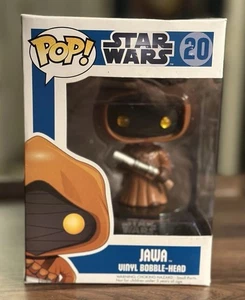 Star Wars JAWA Blue Box Large Font Version Funko #20 *RAR* POP! Sammlerstück - Bild 1 von 9