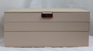 Stackers Supersize Leder & Samt Schmuckkästchen 3er Set Rosa Rosegold - Bild 1 von 11