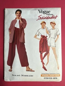 Rare Isaac Mizrahi Vogue 2278 Individualist Jacket Skirt Pants Jumpsuit 6 8 10 - Picture 1 of 3