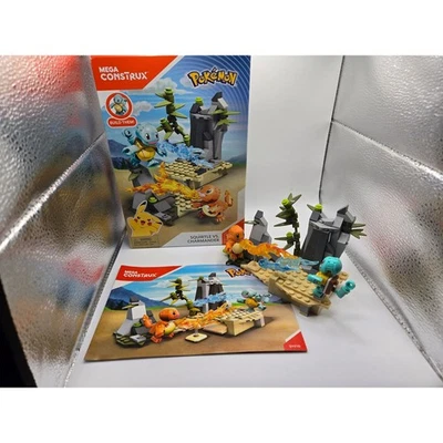 Mega Construx Pokemon Squirtle vs Charmander Building Set 140 Pieces - DYF10 - Image 1 of 4