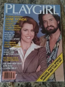 Vintage April 1979 Playgirl Magazin mit Jane Fonda & Michael Douglas auf Cover - Bild 1 von 3